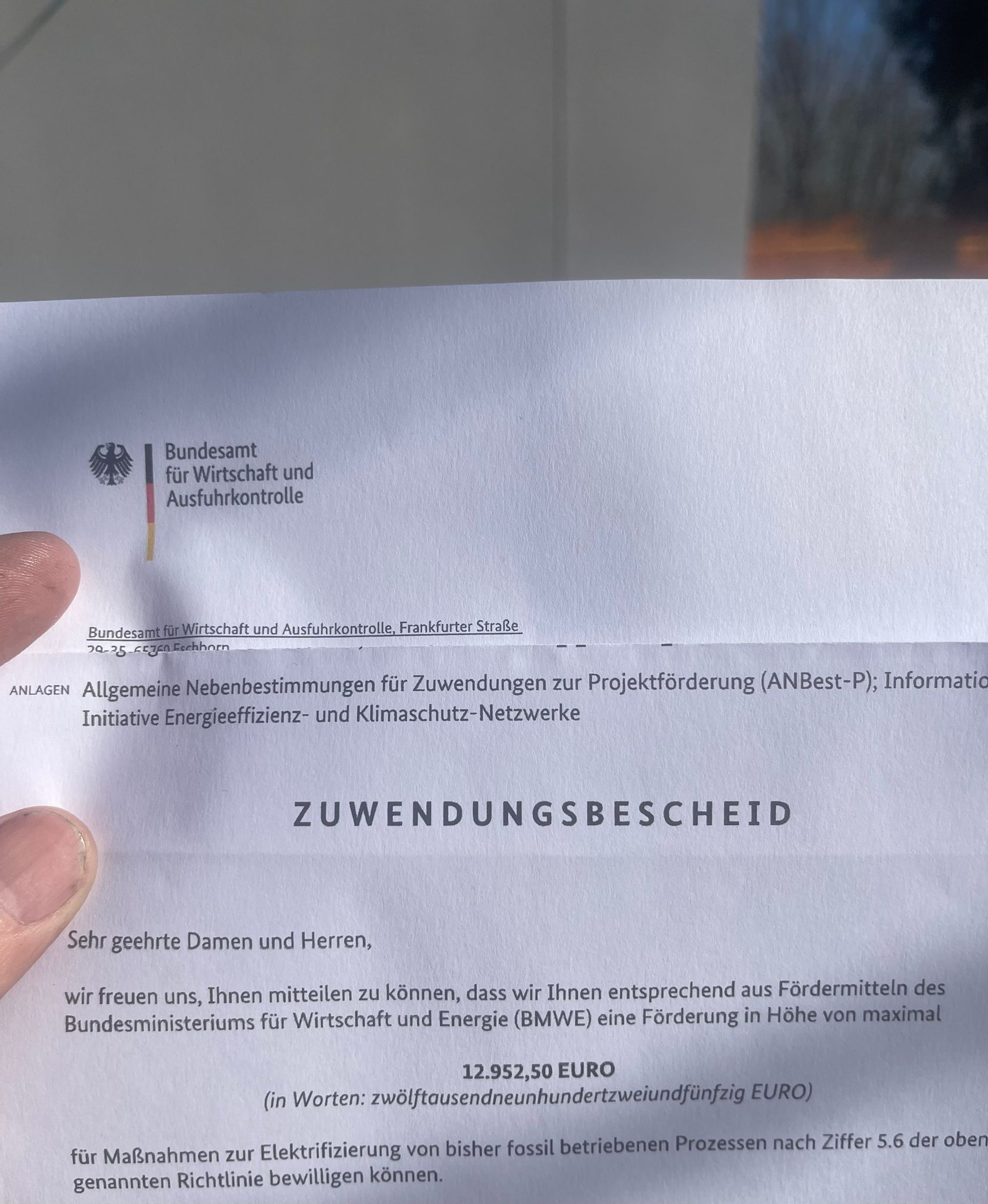 Förderung